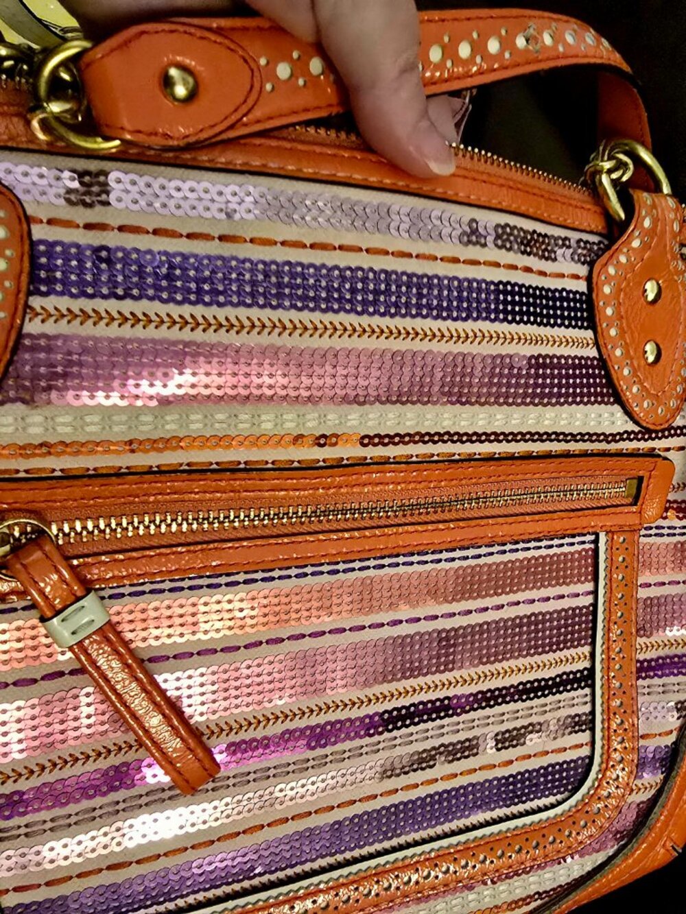 Coach Poppy Sequin Small Tote - Picture 2 of 5